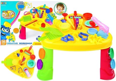 Duży Zestaw Ciastolina Stolik Wyciskarka 30 EL