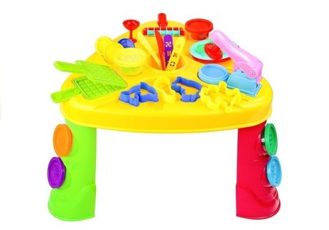 Duży Zestaw Ciastolina Stolik Wyciskarka 30 EL