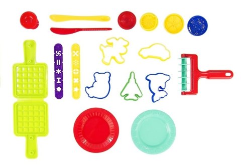 Duży Zestaw Ciastolina Stolik Wyciskarka 30 EL