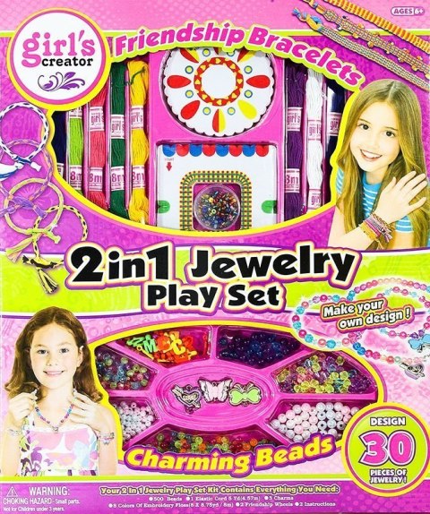 Zestaw Koralików Mulina Zawieszki Biżuteria 2w1