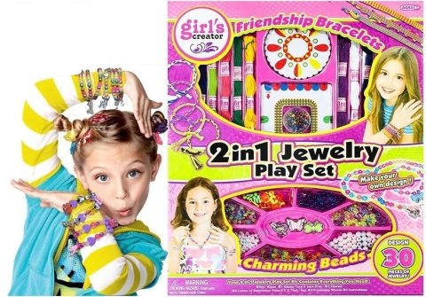 Zestaw Koralików Mulina Zawieszki Biżuteria 2w1