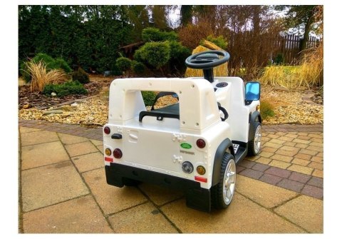 Auto Na Akumulator Land Rover 6V Biały