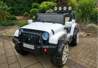 Auto na Akumulator Jeep WXE1688 2-osobowy Biały