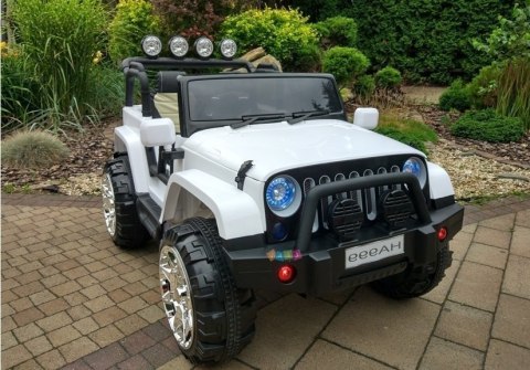 Auto na Akumulator Jeep WXE1688 2-osobowy Biały