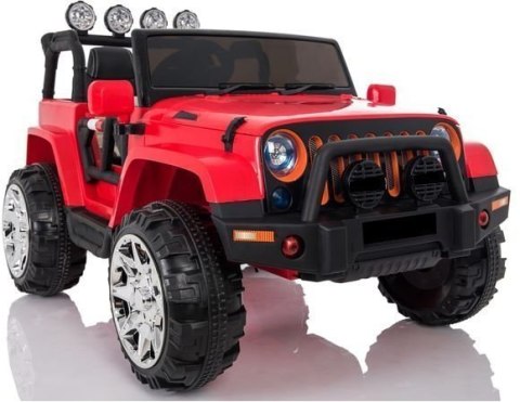 Auto na Akumulator Jeep WXE1688 2-osobowy Czerwony