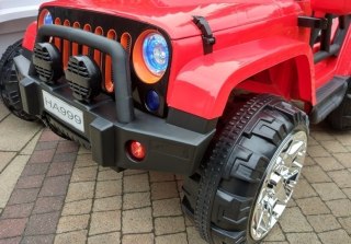 Auto na Akumulator Jeep WXE1688 2-osobowy Czerwony