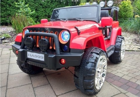 Auto na Akumulator Jeep WXE1688 2-osobowy Czerwony