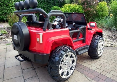 Auto na Akumulator Jeep WXE1688 2-osobowy Czerwony