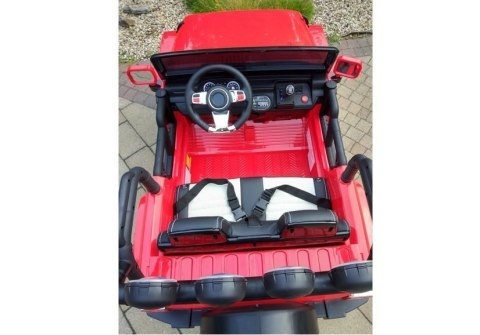 Auto na Akumulator Jeep WXE1688 2-osobowy Czerwony
