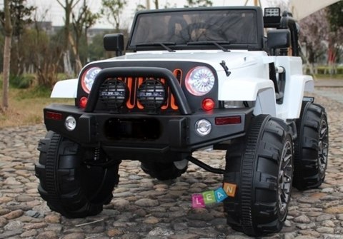 Auto na Akumulator Jeep WH88 Biały Koła EVA