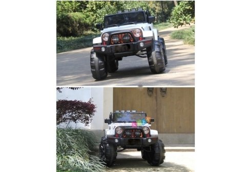 Auto na Akumulator Jeep WH88 Biały Koła EVA
