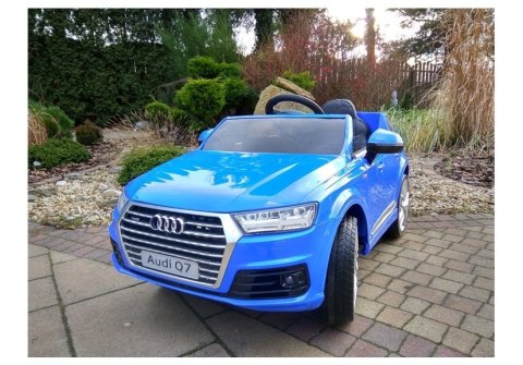 Auto na akumulator AUDI Q7 niebieskie lakierowane