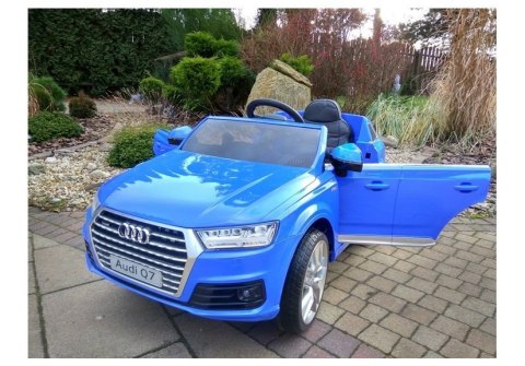 Auto na akumulator AUDI Q7 niebieskie lakierowane