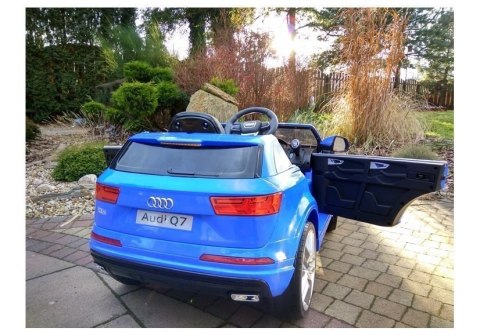 Auto na akumulator AUDI Q7 niebieskie lakierowane