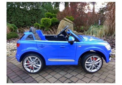 Auto na akumulator AUDI Q7 niebieskie lakierowane