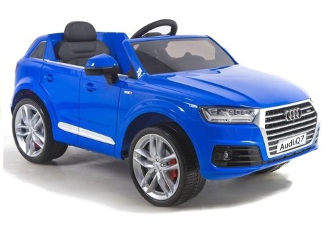 Auto na akumulator AUDI Q7 niebieskie lakierowane