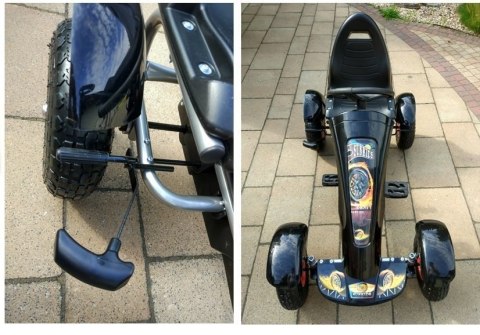 Gokart GM18 Czarny Pompowane Koła