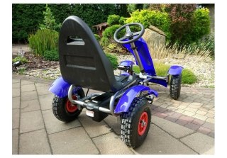 Gokart GM18 Niebieski Pompowane Koła