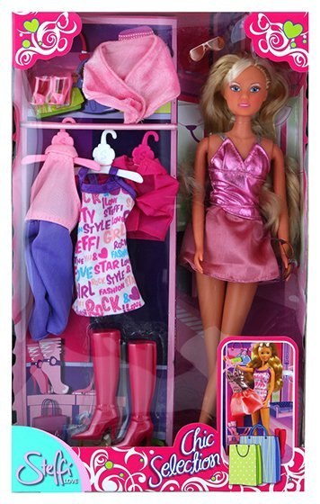 Lalka Steffi z ubrankami