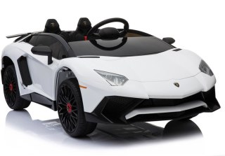 Auto na akumulator Lamborghini Białe