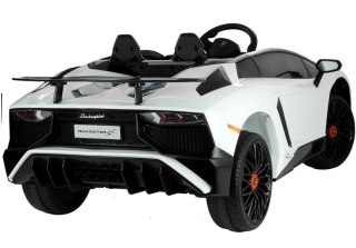 Auto na akumulator Lamborghini Białe