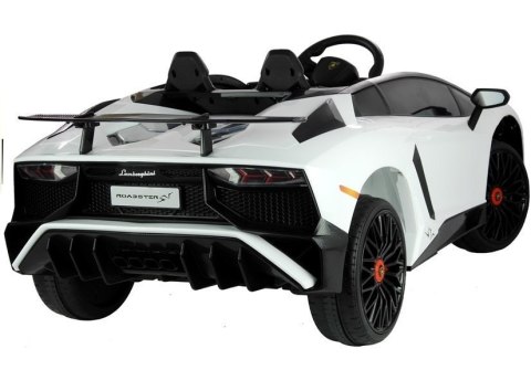 Auto na akumulator Lamborghini Białe