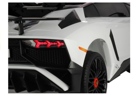 Auto na akumulator Lamborghini Białe