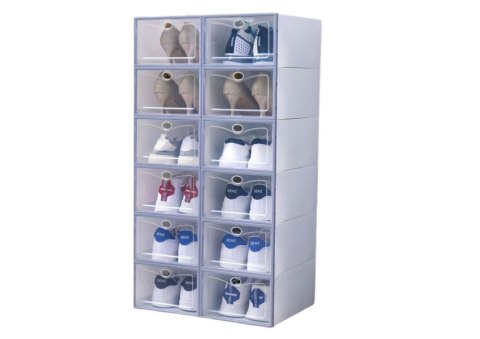 Przeźroczysta Szafka Na Buty Organizer Pudełka 10 Szt