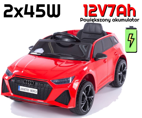 Auto na akumulator AUDI RS6 czerwone