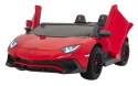 Auto na akumulator XXL Lamborghini Aventador SV STRONG 200W bezszczotkowy silnik 24V czerwony