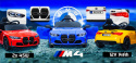 Auto Na Akumulator Bmw M4 Czarne 2x45W + 12V 14Ah POWIĘKSZONY AKUMULATOR