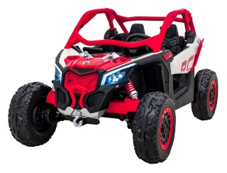 Buggy CAN-AM Maverick 3 PRO + Pompowane KOŁA auto na akumulator Czerwony 2x320W 24V DK-CA001