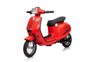 Motorek Skuter na akumulator 24V10Ah o mocy 350W + pompowane koła Retro 23 Czerwony