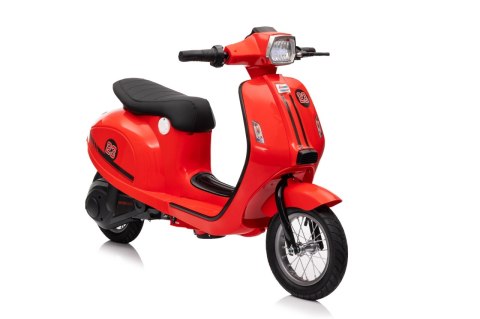 Motorek Skuter na akumulator 24V10Ah o mocy 350W + pompowane koła Retro 23 Czerwony