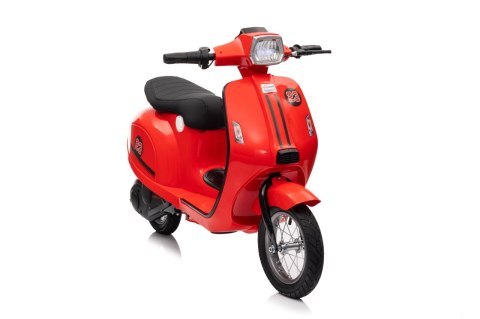 Motorek Skuter na akumulator 24V10Ah o mocy 350W + pompowane koła Retro 23 Czerwony