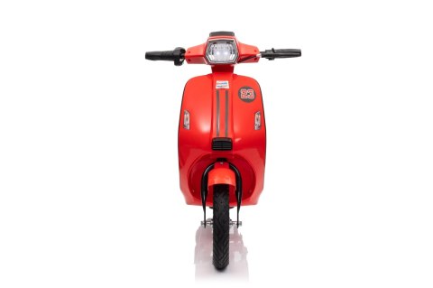Motorek Skuter na akumulator 24V10Ah o mocy 350W + pompowane koła Retro 23 Czerwony