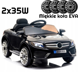 Auto na akumulator CABRIO M4 + MIĘKKIE KOŁA EVA PILOT MP3 LED PASY