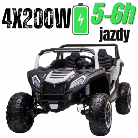 Auto na akumulator MEGA Buggy ATV Racing A032 4x4 Biały 24V 22Ah