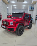 Auto na akumulator Mercedes Benz G63 AMG GIGANT XXL 4x200W 24V Czerwony LAKIEROWANY