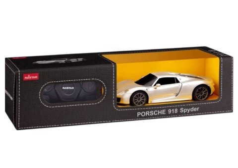 Auto RC 1:24 Porsche 918 srebrne