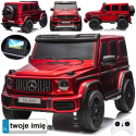 Auto na akumulator Mercedes Benz G63 AMG GIGANT XXL 4x200W 24V Czerwony LAKIEROWANY