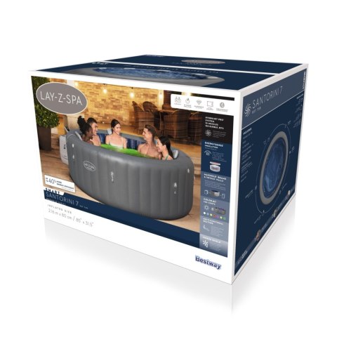 Lay-Z-Spa Santorini SMART HydroJet Jacuzzi BESTWAY