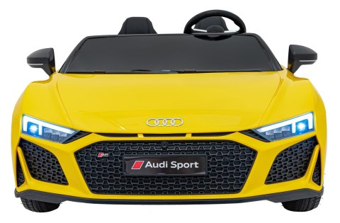 Wielkie auto na akumulator Audi Spyder R8 2x200W 24V 14Ah LIFT Żółty