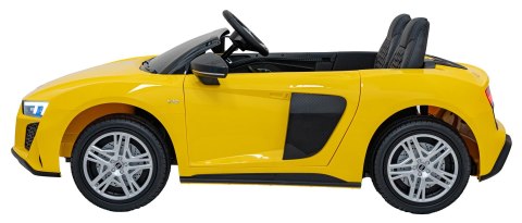 Wielkie auto na akumulator Audi Spyder R8 2x200W 24V 14Ah LIFT Żółty