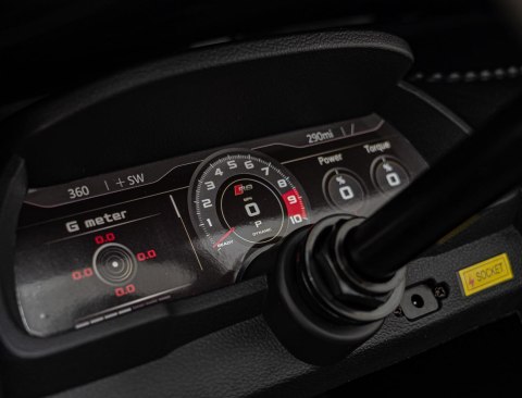 Wielkie auto na akumulator Audi Spyder R8 2x200W 24V 14Ah LIFT Żółty