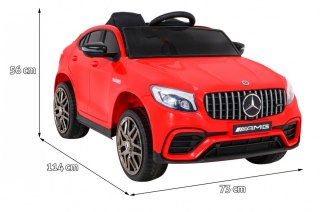 Pojazd Mercedes Benz GLC63S Czerwony - POWYSTAWOWY