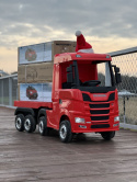 ZESTAW TIR Ciężarówka + Naczepa Scania R-SERIE 4x4W Czerwona