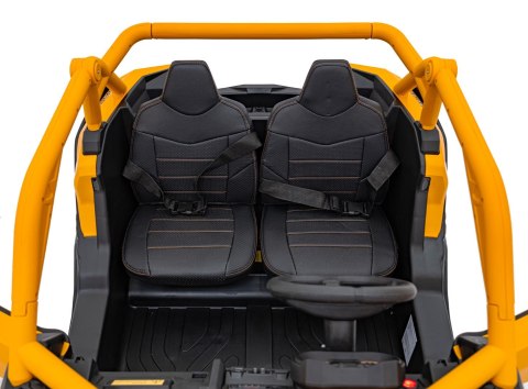 Auto na akumulator Buggy SR SUPER 66 24V 4x4 Żółty