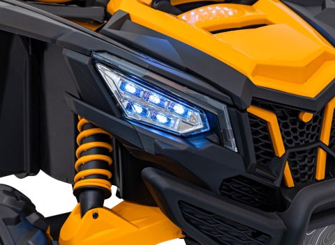 Auto na akumulator Buggy SR SUPER 66 24V 4x4 Żółty