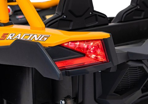 Auto na akumulator Buggy SR SUPER 66 24V 4x4 Żółty